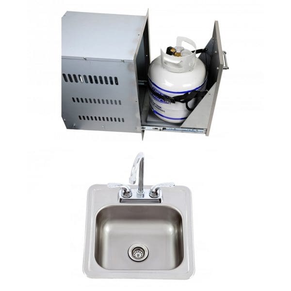 Multi-Function Bin + Bar Sink With Faucet (L55628 + 54167)